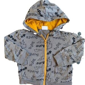 Crazy 8 Gray Super Dude Kids Hoodie Jacket